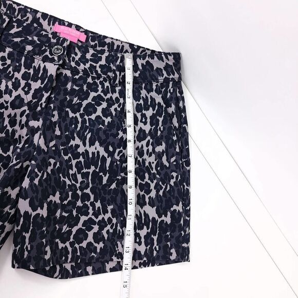 Isaac Mizrahi Leopard Print Stretchy Distressed Shorts - Picture 8 of 8